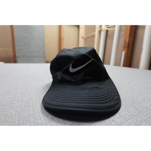 Nike Featherlight Hat Strap Back Black Dri-FIT Running Mens One Size Pickleball